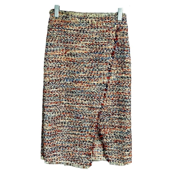 H&M Confetti Tweed Faux Wrap Skirt - Picture 2 of 6